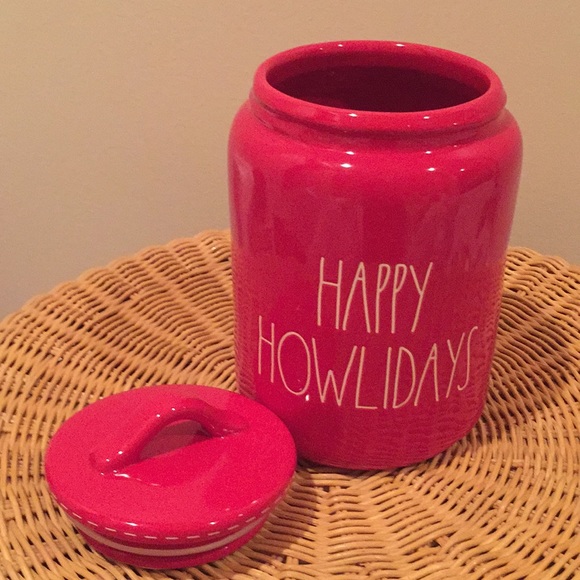 Rae Dunn “Happy Howlidays” ceramic canister - Picture 2 of 4